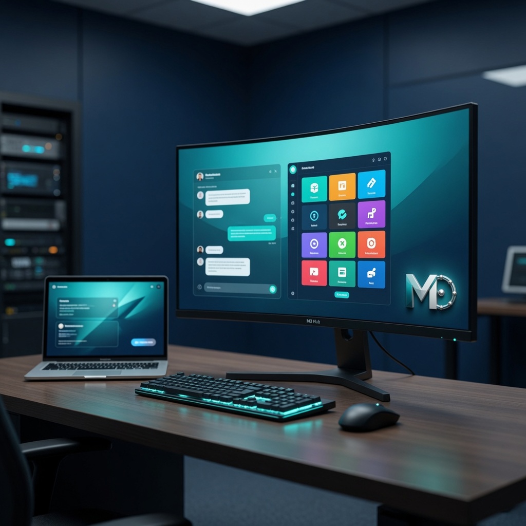 MD Agentic Coder coding desk